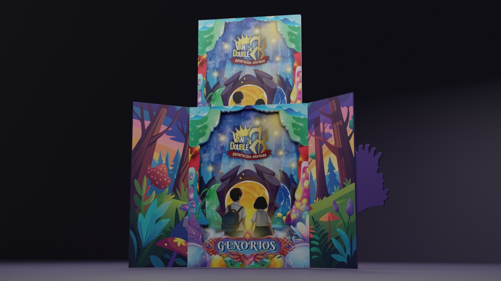 Contoh desain buku tahunan Creative Shoot dengan packaging tematik berbentuk tiga dimensi