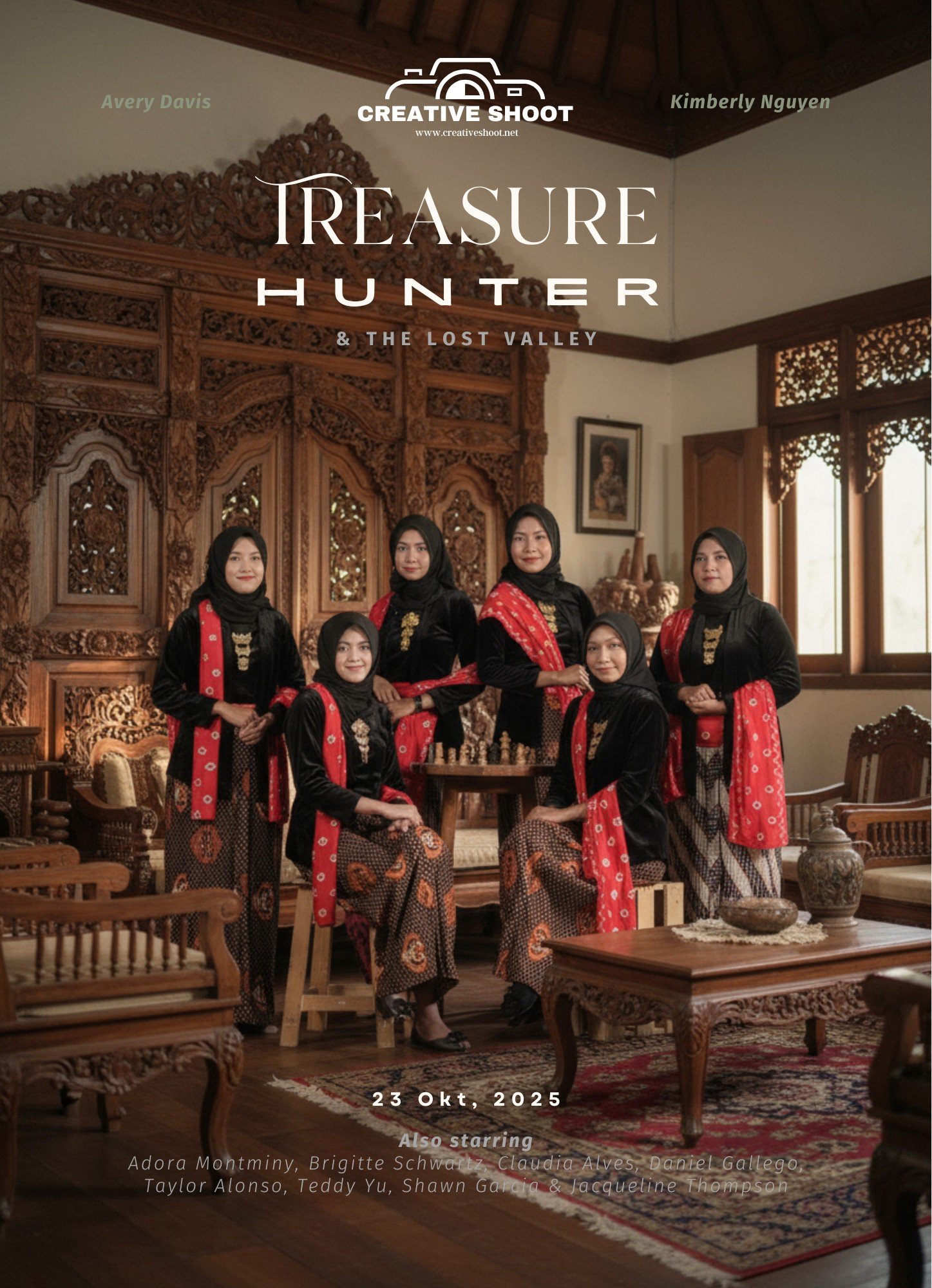 Contoh fotografi dan desain buku tahunan sekolah Creative Shoot bertema Treasure Hunter